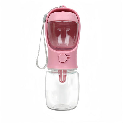 Pets Dog Water Bottle Portable Food Grade Material Dog Cat Travel Pet Water Cup Bottle with Food Dispenser Puppy Water Bottle Petoria Store