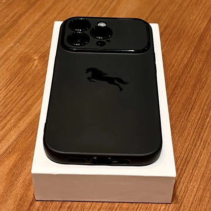 Pferde-Handyhülle für iPhone – Matt und stoßfest