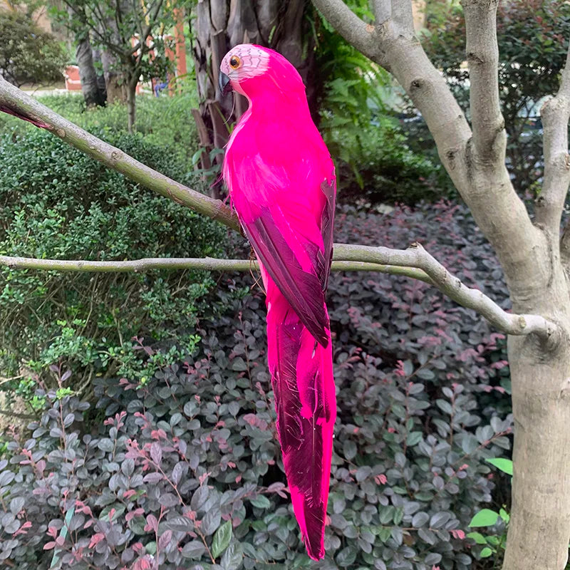 25/35cm Simulation Parrot Garden Decoration Creative Lawn Figurine Ornament Animal Bird Outdoor Garden Party Prop Decoration Petoria Store