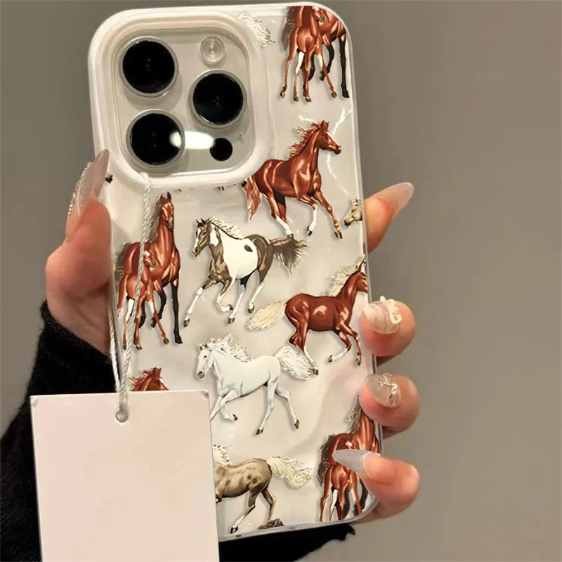 Pferde iPhone Handyhülle Robuste Schutzhülle