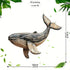 1pcs Wooden Retro Whale Dolphin Wall Decoration 2D Flat Print Exquisite Marine Animal Wooden Pendant Interior Design Decoration Petoria Store