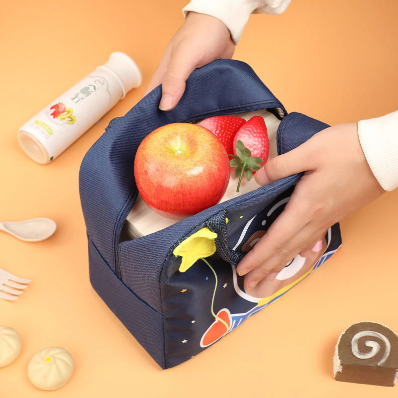 Lunch Bag Cartoon Tier Stereo 3D Aufbewahrung taschen für Kinder im Freien Picknick Lunchbox Hangbag Isolierung wasserdichte Kinder Tasche
