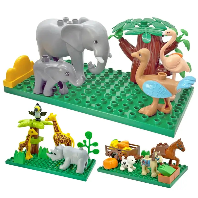 🦒 Petoria™ Tier Bausteine Lernset