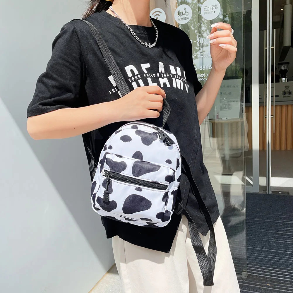 Fashion Women Rucksack Mini Backpack Animal Pattern Printing Handbags High Capacity Travel Bags Casual Bag Cosmetic Bag Rucksack Petoria Store