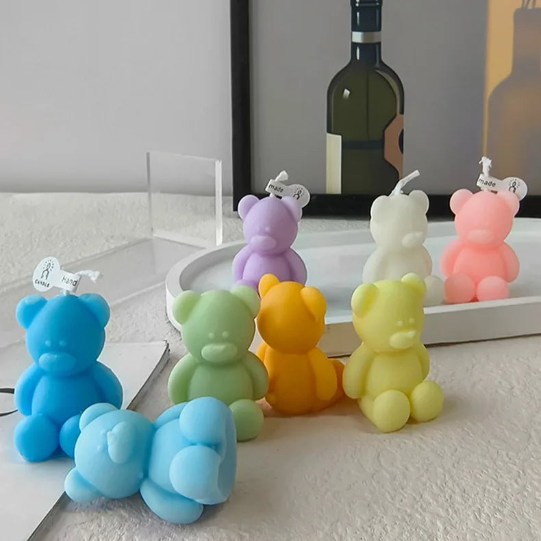 1 Stück Mini-Bär, kreative Duftkerzen, für Heimatmosphäre, Dekoration und Foto-Requisiten, Geburtstagsgeschenke, Raumdekoration, Geschenke, Abschlussfeier