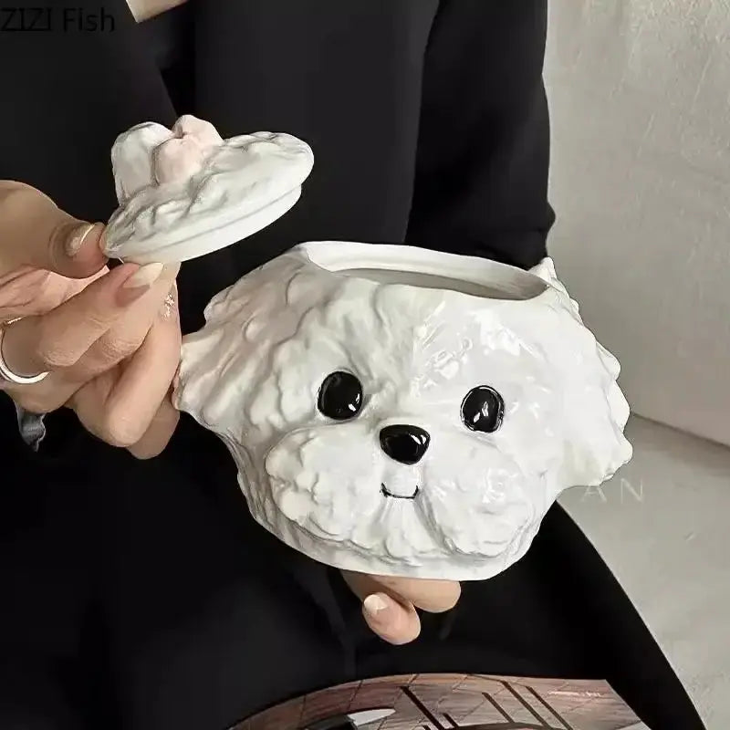 Teddy Hunde Keramiktasse mit Untertasse Petoria