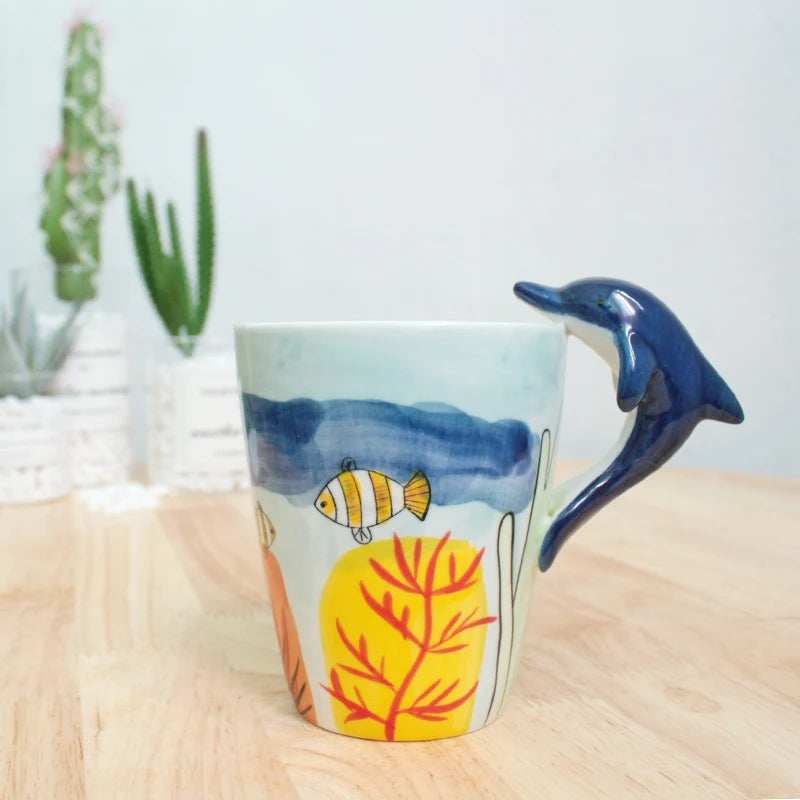 Dinosaurier Keramiktasse – 3D Kaffeebecher