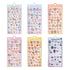 Set of six colorful Petoria® Puffy animal stickers in various shapes and sizes, perfect for journaling and crafts, with adorable animal motifs.
