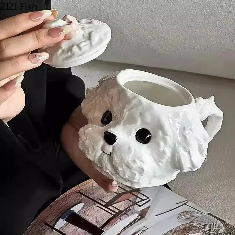 Teddy Hunde Keramiktasse mit Untertasse Petoria