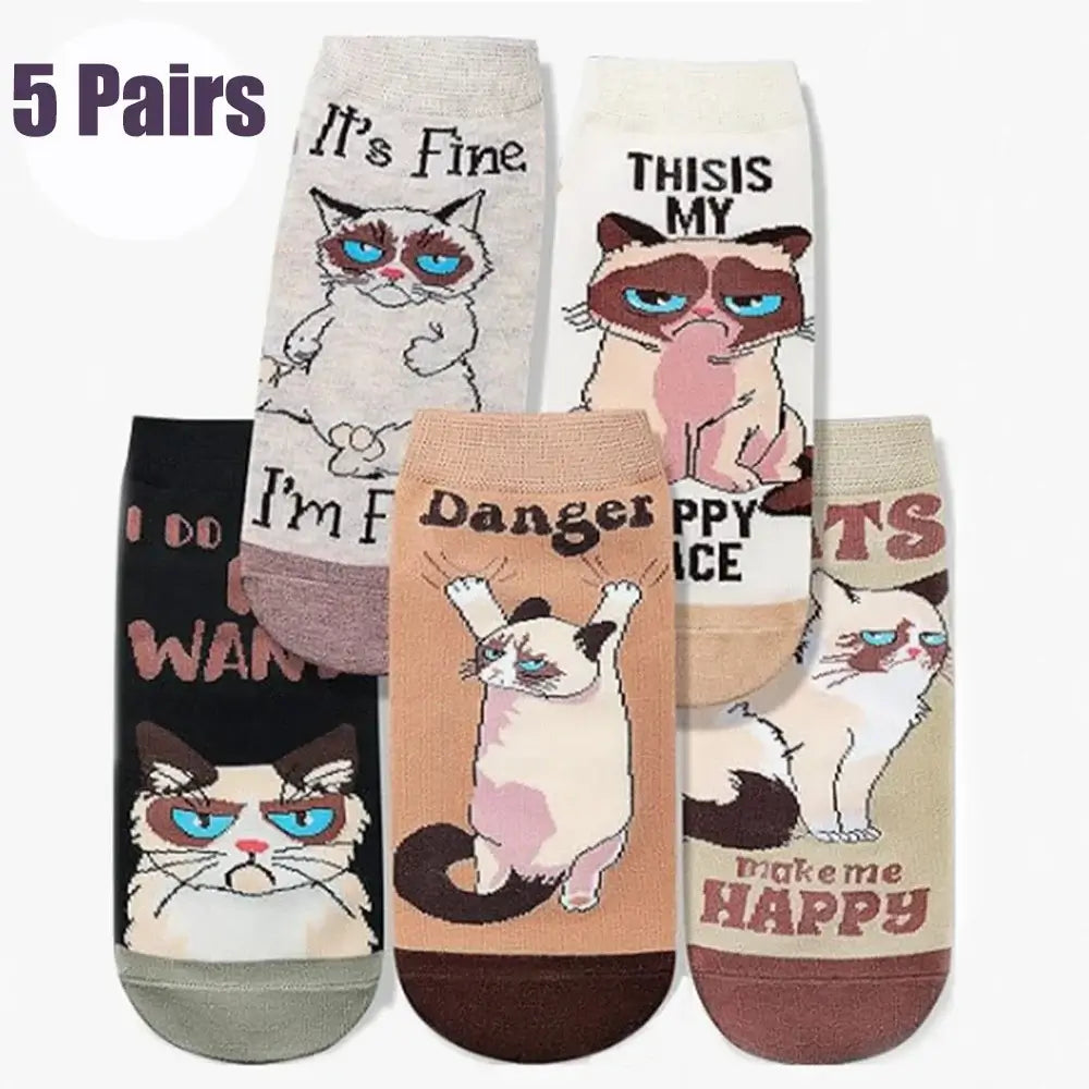 Katzen Baumwollsocken