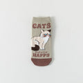 1/5 Paar lustige Tiersocken für Damen und Mädchen, niedliche Katzensocken, bunte, lustige Socken für Tierliebhaber, atmungsaktive Baumwollsocken
