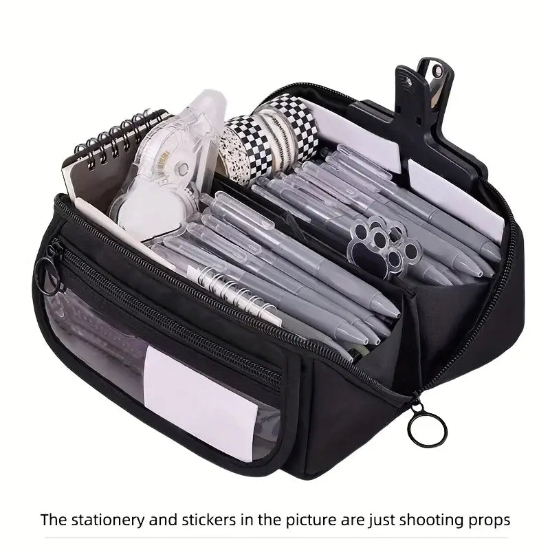 Federmäppchen Organizer – Große Stiftetasche mit mehreren Fächern