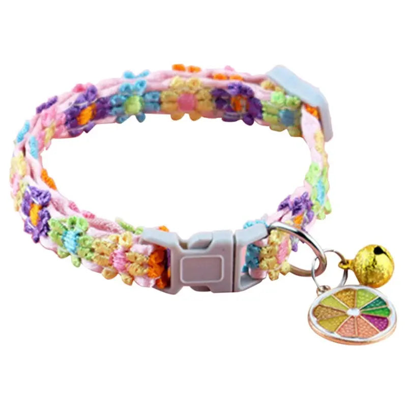 Verstellbares Haustierhalsband mit Glocke und Pfotenmotiv Petoria