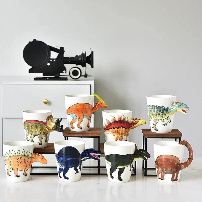 Dinosaurier Keramiktasse Kreativer Kaffeebecher