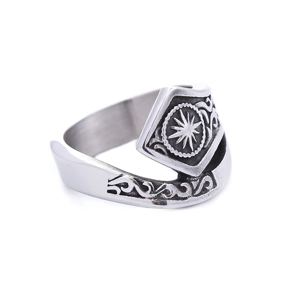 Mode 316L Edelstahl Einfache Ringe Für Männer Frauen Punk Hip Hop Square Band Flache Top Siegelring Charme Partei Schmuck Geschenke