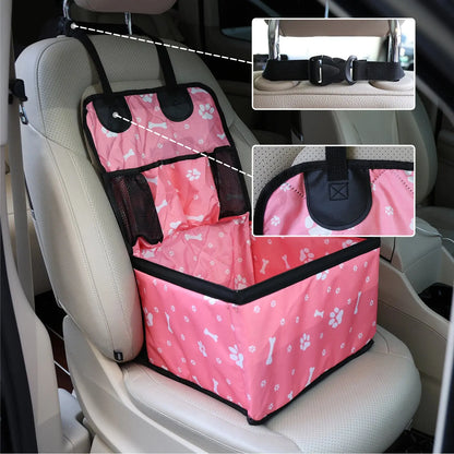 🐾 Petoria® Hunde-Autositz mit Aufbewahrungstaschen – Wasserdichter Autositz für kleine &amp; mittelgroße Hunde Petoria