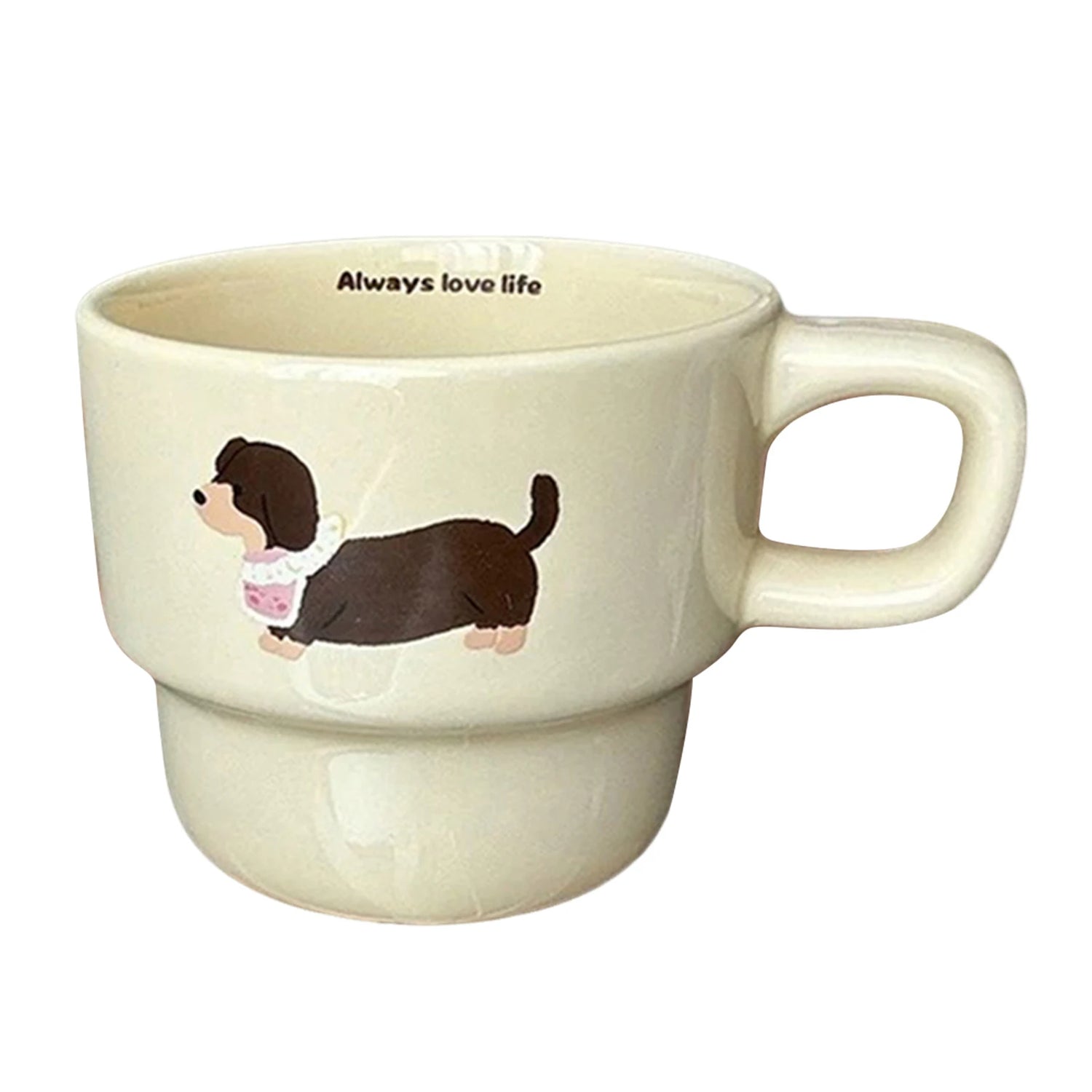 Dackel Keramiktasse Lustiger Kaffeebecher Premium