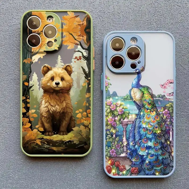 Matte Tier Handyhülle für iPhone Petoria