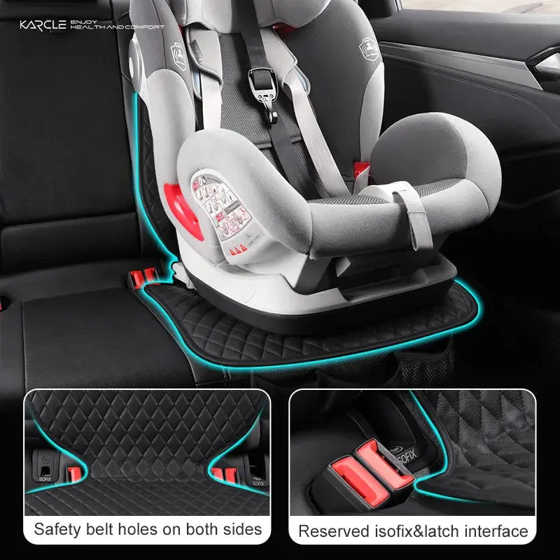 🐾 Petoria® Autositz-Schutzmatte – Universal Sitzschutz für Kindersitze, Hunde &amp; Katzen mit Aufbewahrungsnetz Petoria