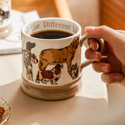 Welpen Keramikbecher – Niedliche Kaffeetasse 400 ml