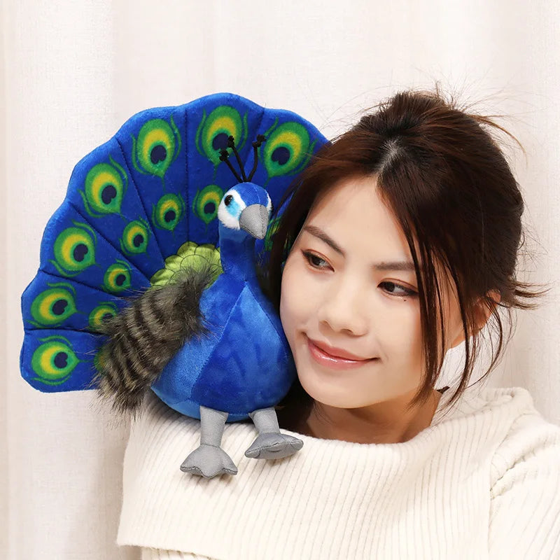 1pc 23CM Nette Simulation Pfauen Plüsch Spielzeug Kawaii Puppe Gefüllte Weiche Kreative Tier Peahen Spielzeug Schöne Hause Geburtstag decor Geschenk