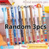 Collection of five animal-themed erasable gel pens with matte finish, in playful patterns and bright colors, suitable for school and office use
