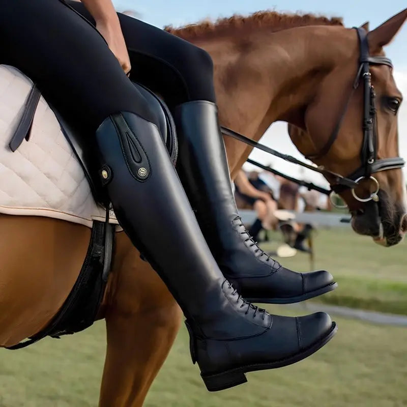 Leder-Reitstiefel für Damen und Herren – Rutschfest