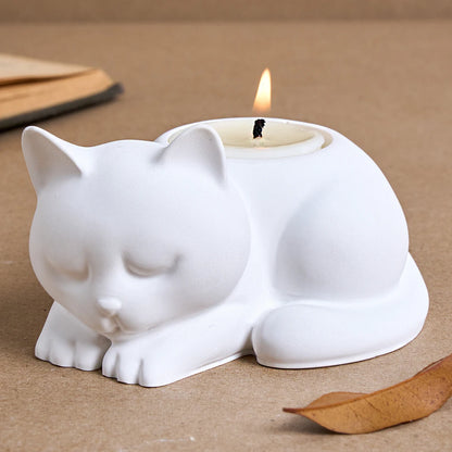 Katzen Kerzenhalter Silikonform