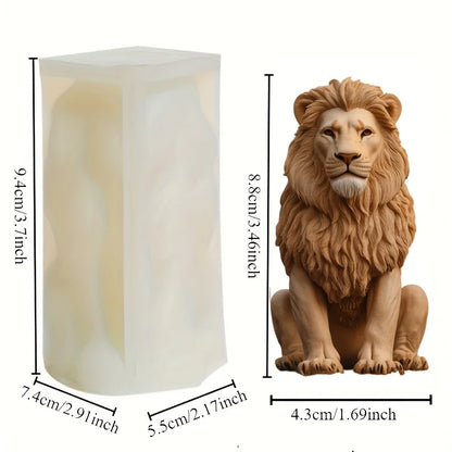3D Löwen Silikonform für Backen und DIY