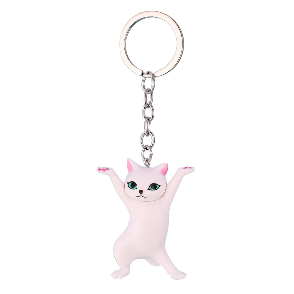 Cartoon Kätzchen Schlüssel bund Heilung Tier Schlüssel anhänger kreative Katze Anhänger für Frauen Auto Schmuck Schlüssel ring Geldbörse Tasche Zubehör Geschenke