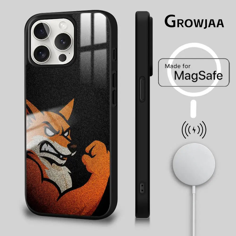 Lustige Tiere Elch Nashorn Handyhülle für iPhone 16 15 14 13 12 11 Pro Max Plus Mini Magsafe Spiegel Wireless Magnetic Cover