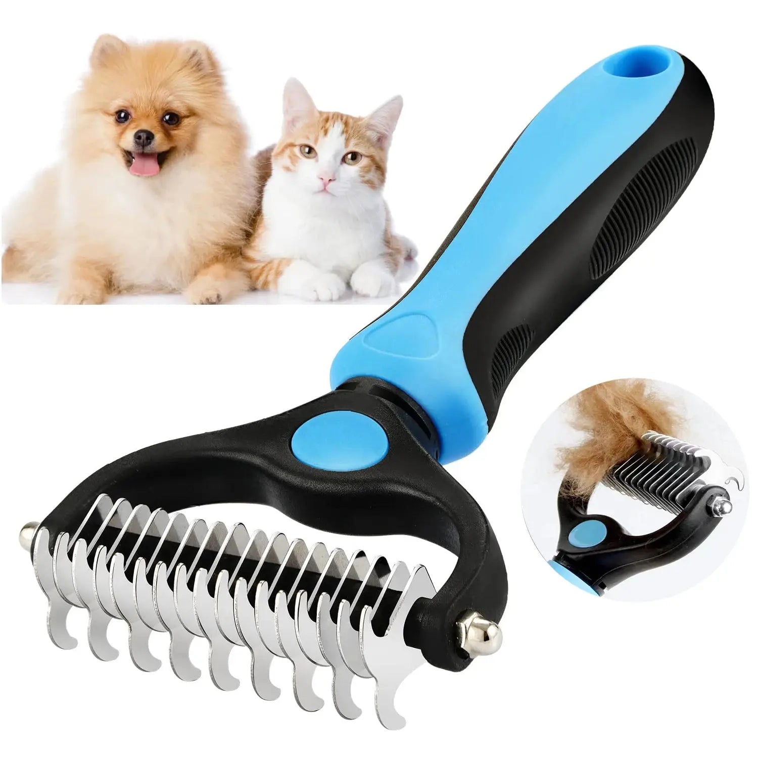 Professioneller Entfilzungskamm für Hunde und Katzen Petoria