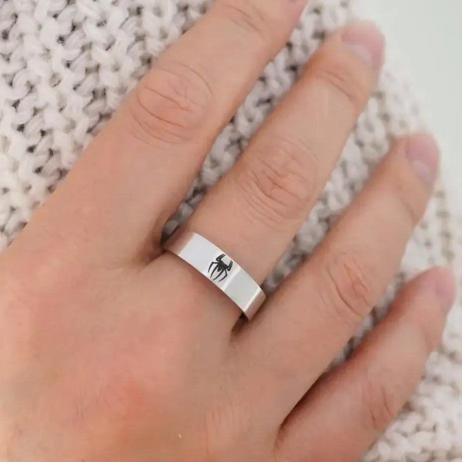 🕷️ Petoria™ Edelstahl Spinnenring