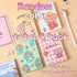 Kawaii Cartoon Mini-Notizbücher in verschiedenen Farben, 10er Set, ideal für Notizen und kreative Ideen.