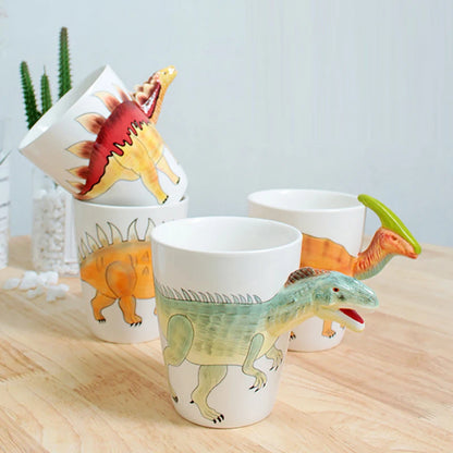 Dinosaurier Keramiktasse – 3D Kaffeebecher