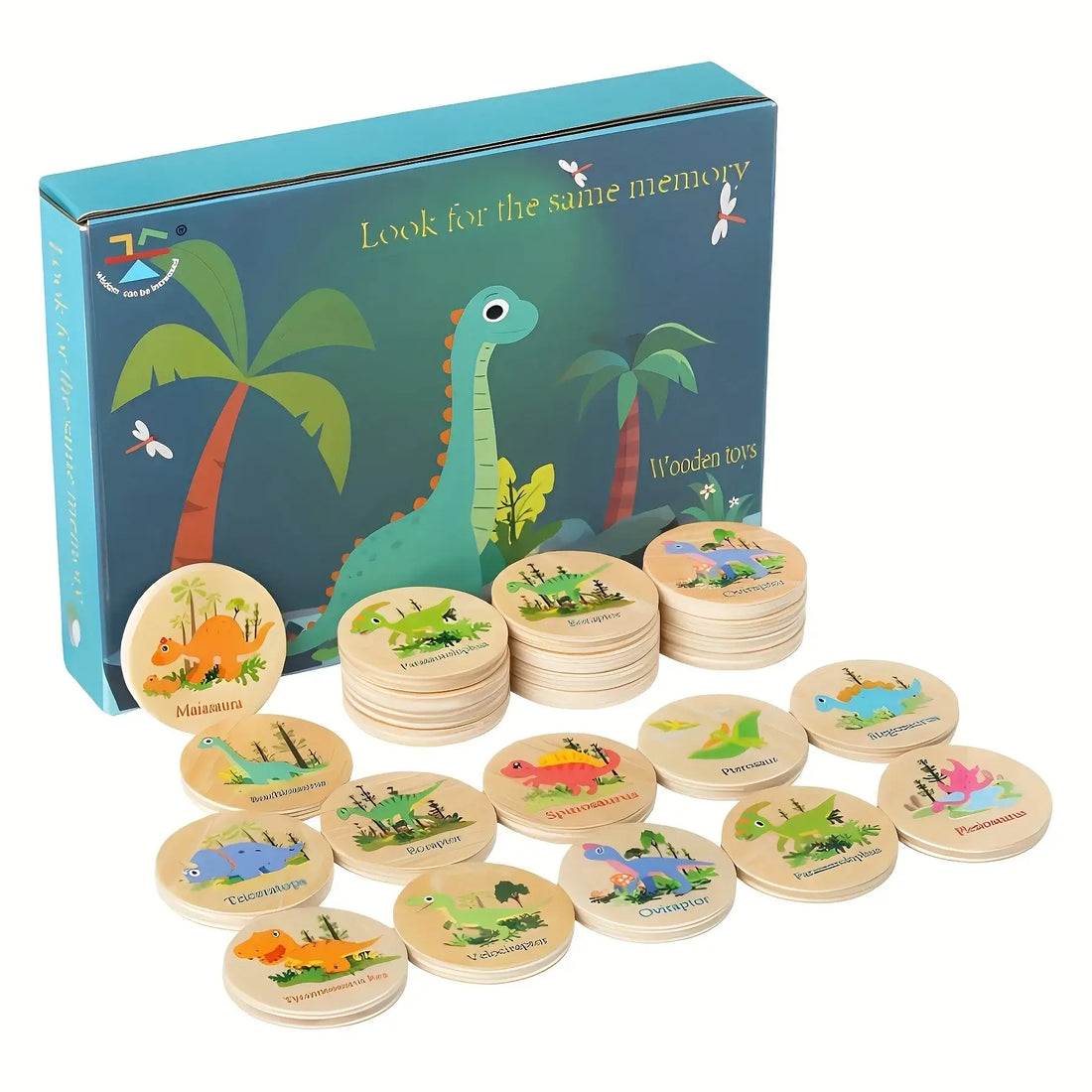 Holz Memory-Spiel mit Tiermotiven für Kinder
