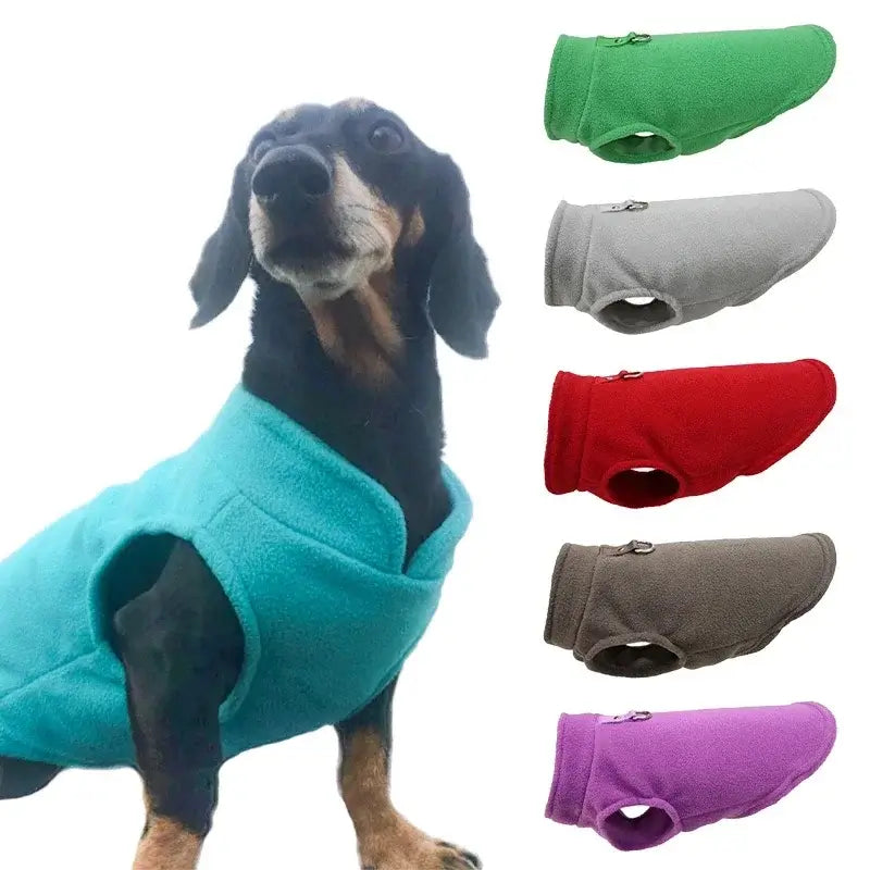 Fleece Hundeweste mit D-Ring Warm und Bequem