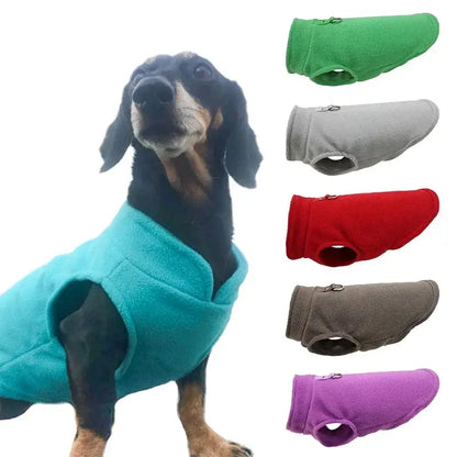 Fleece Hundeweste mit D-Ring Warm und Bequem