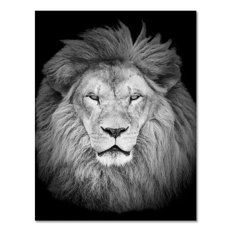 Canvas Painting Animal Wall Art Lion Elephant Deer Zebra Posters and Prints Wall Pictures for Living Room Decoration Home Decor Petoria Store