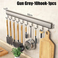 Küche Lagerung Rack Aluminium Legierung Haken Rack Wand Montiert Küche Utensil Lagerung Rack Bad Robe Handtuch Aufhänger