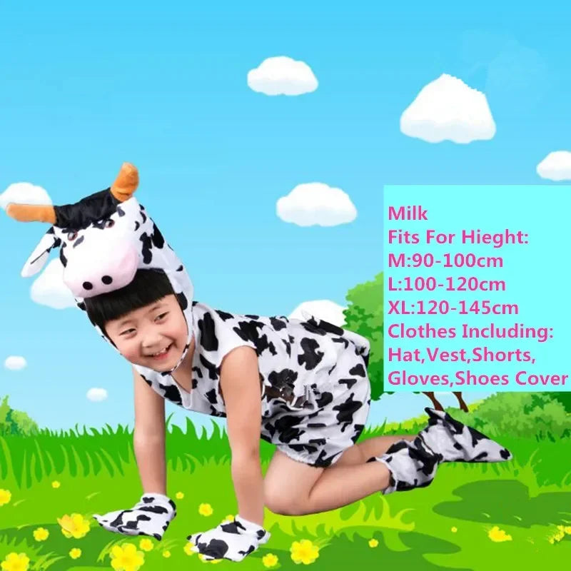 Niedliches Mehrtier-Kostüm für Kinder, Jungen und Mädchen, Sommer, kurz, Cosplay-Kostüme, Karneval, Partykleid, Halloween