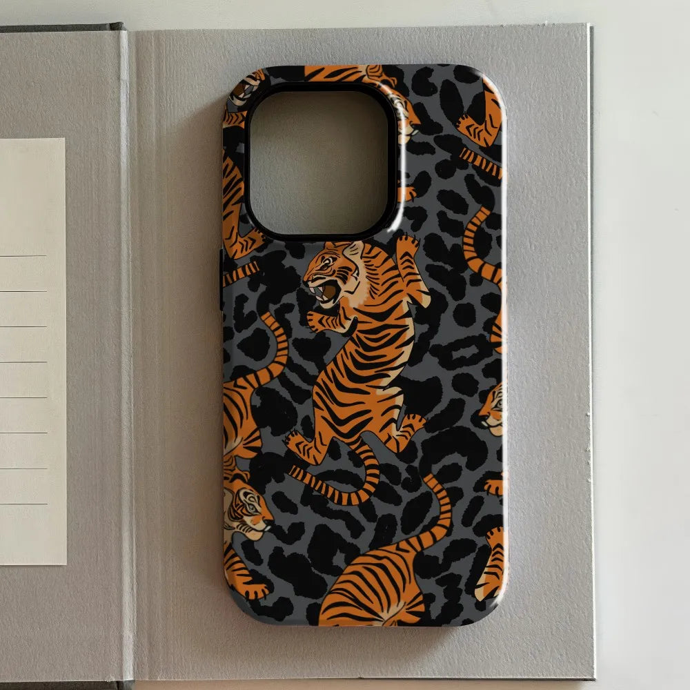 Luxuriöse Clmj süße Tiere Handyhülle für iPhone 17 16e 16 15 14 13 12 11 X XS XR XSMAX Air Pro Max Plus Doppelschicht-Abdeckung