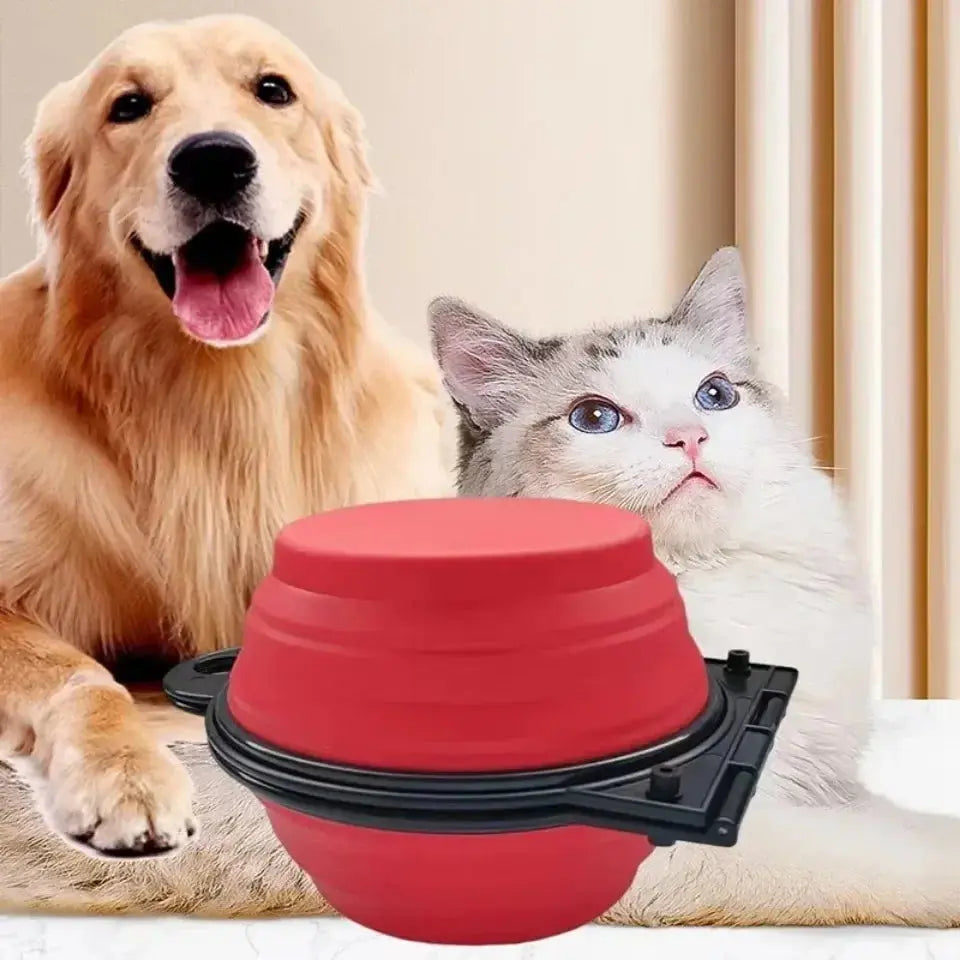 Faltbarer Doppelnapf für Hunde und Katzen Petoria
