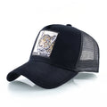 Modische Trucker-Kappen mit Stickerei-Tiere-Patch, vier Jahreszeiten, Snapback-Baseballkappe für Männer und Frauen, verstellbare Visiermütze