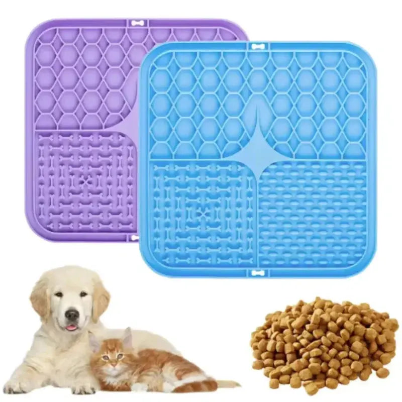 Silikon-Leckmatte für Hunde mit Saugnäpfen Petoria