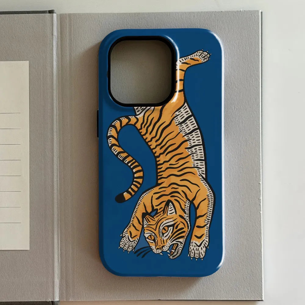 Luxuriöse Clmj süße Tiere Handyhülle für iPhone 17 16e 16 15 14 13 12 11 X XS XR XSMAX Air Pro Max Plus Doppelschicht-Abdeckung