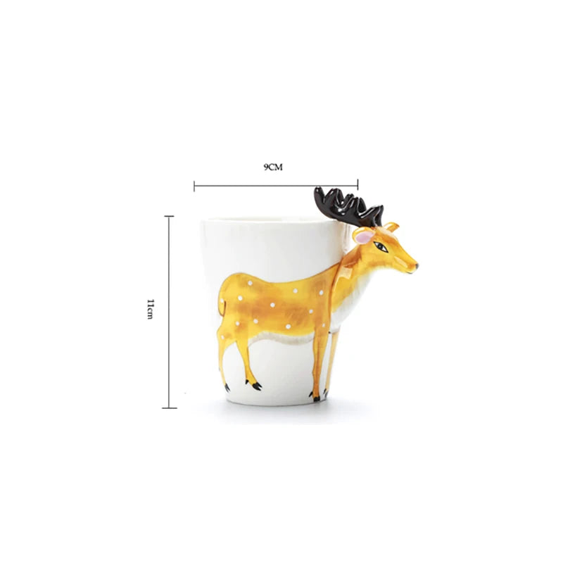 Dinosaurier Keramiktasse – 3D Kaffeebecher