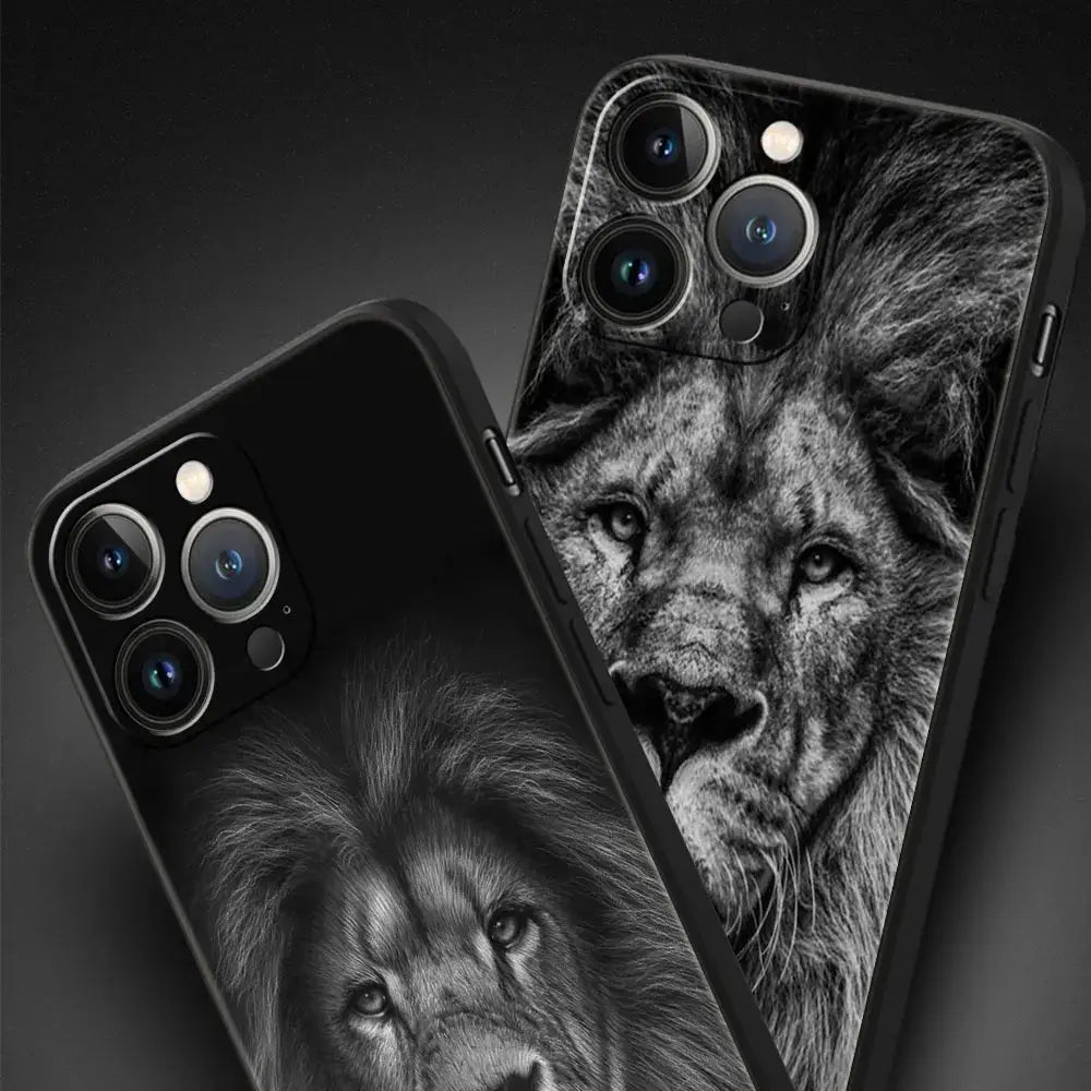 Löwen Handyhülle für iPhone mit Robustem Schutz