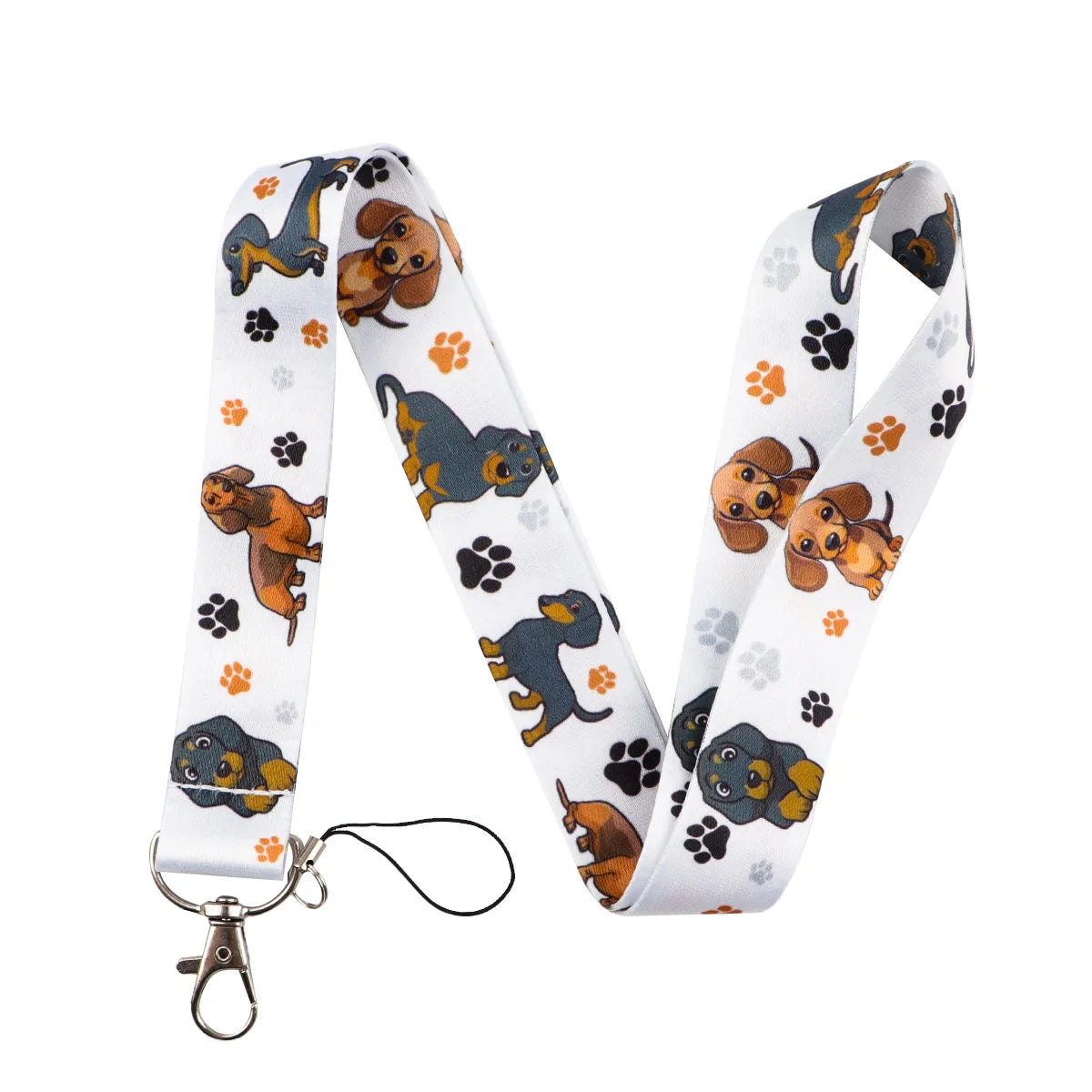 Ausweishalter mit Cartoon-Tieren, niedlicher Hund, Lanyards für Schlüssel, Umhängeband für Karten, Abzeichen, Fitnessstudio, Schlüsselanhänger, Schlüsselanhänger, Zubehör, Geschenke
