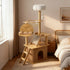 Tall Wooden Cat Tree Tower with Cat Condo & Plush Top Perch for Indoor Cats Petoria Store